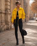 Chaqueta Celia para Mujer – Cremallera completa, Bolsillos prácticos y Cierre de cremallera