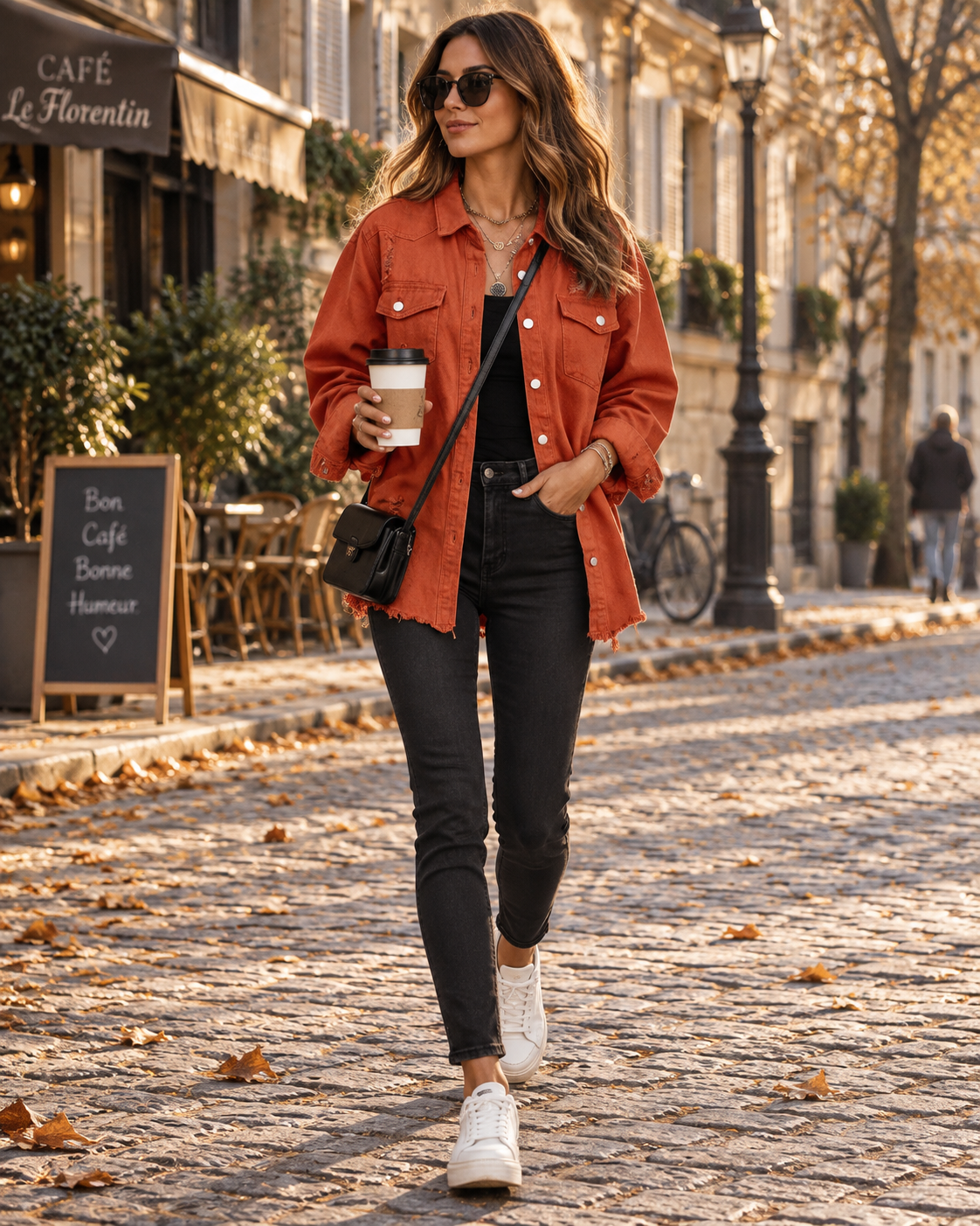 Chaqueta vaquera Teresa para Mujer – Corte boyfriend, Cierre de botones y Bolsillos prácticos