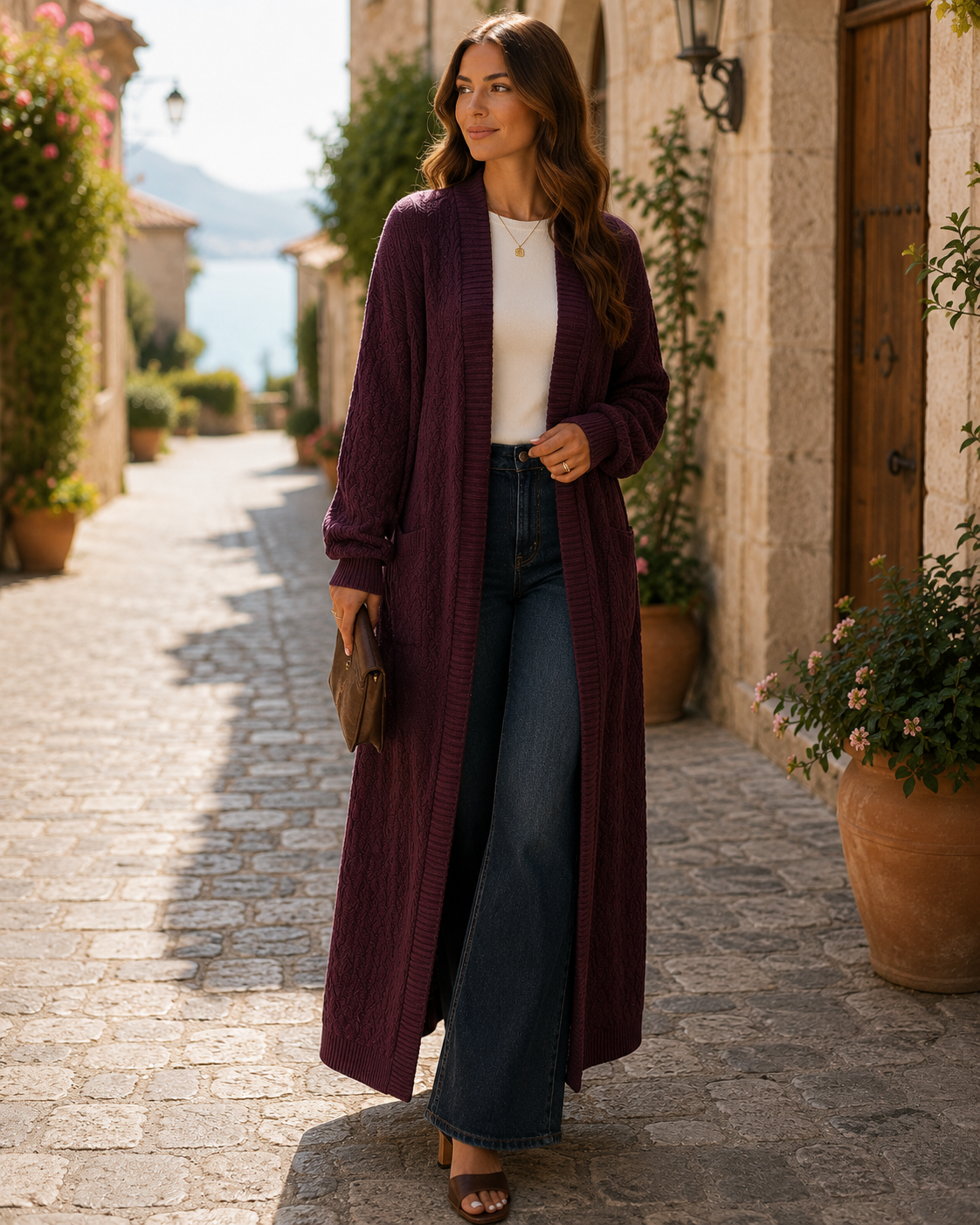 Cárdigan Isabel para Mujer – Suave, Diseño abierto por delante y Elegante