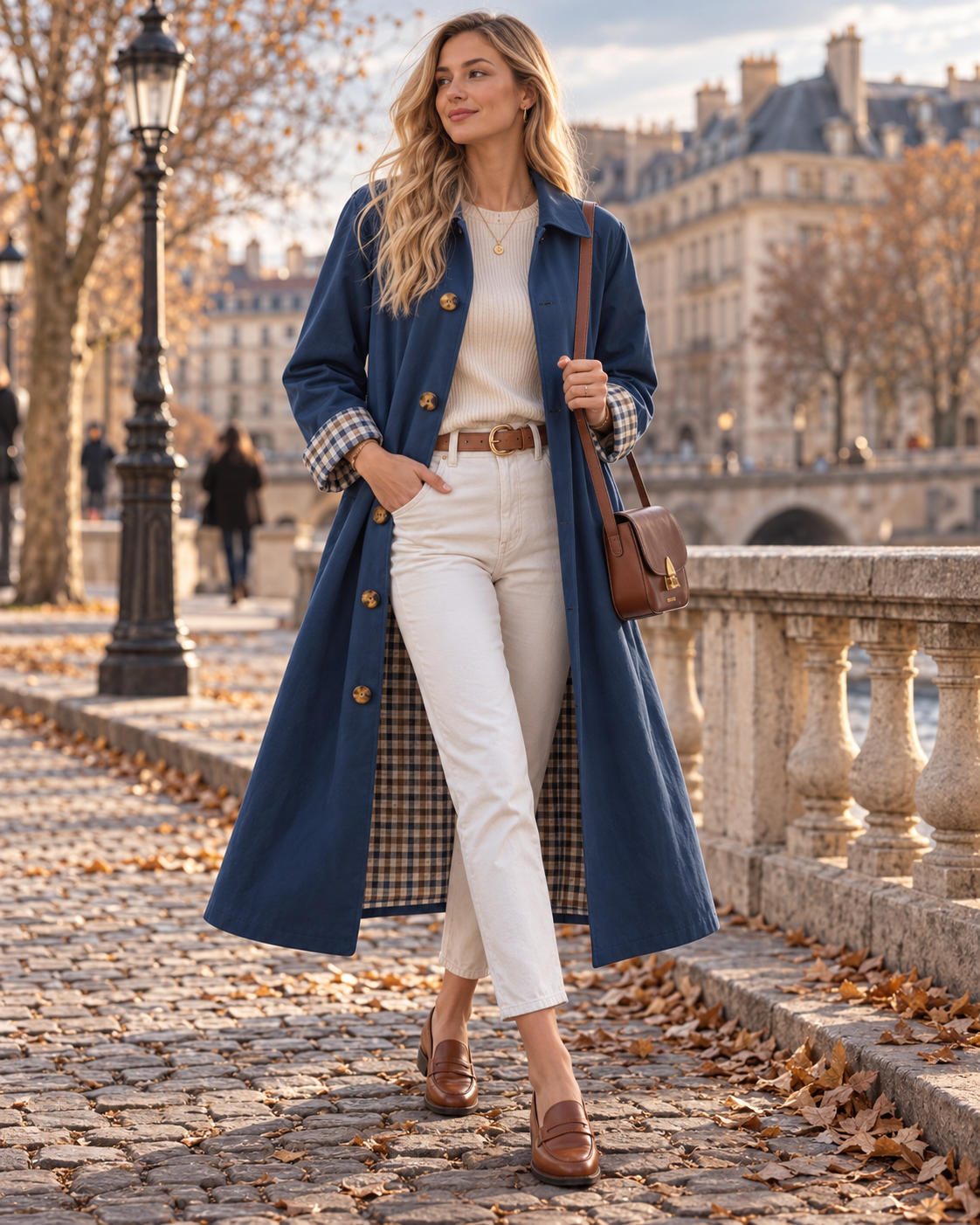 Gabardina Estrella para Mujer – Cierre de botones y Mangas largas