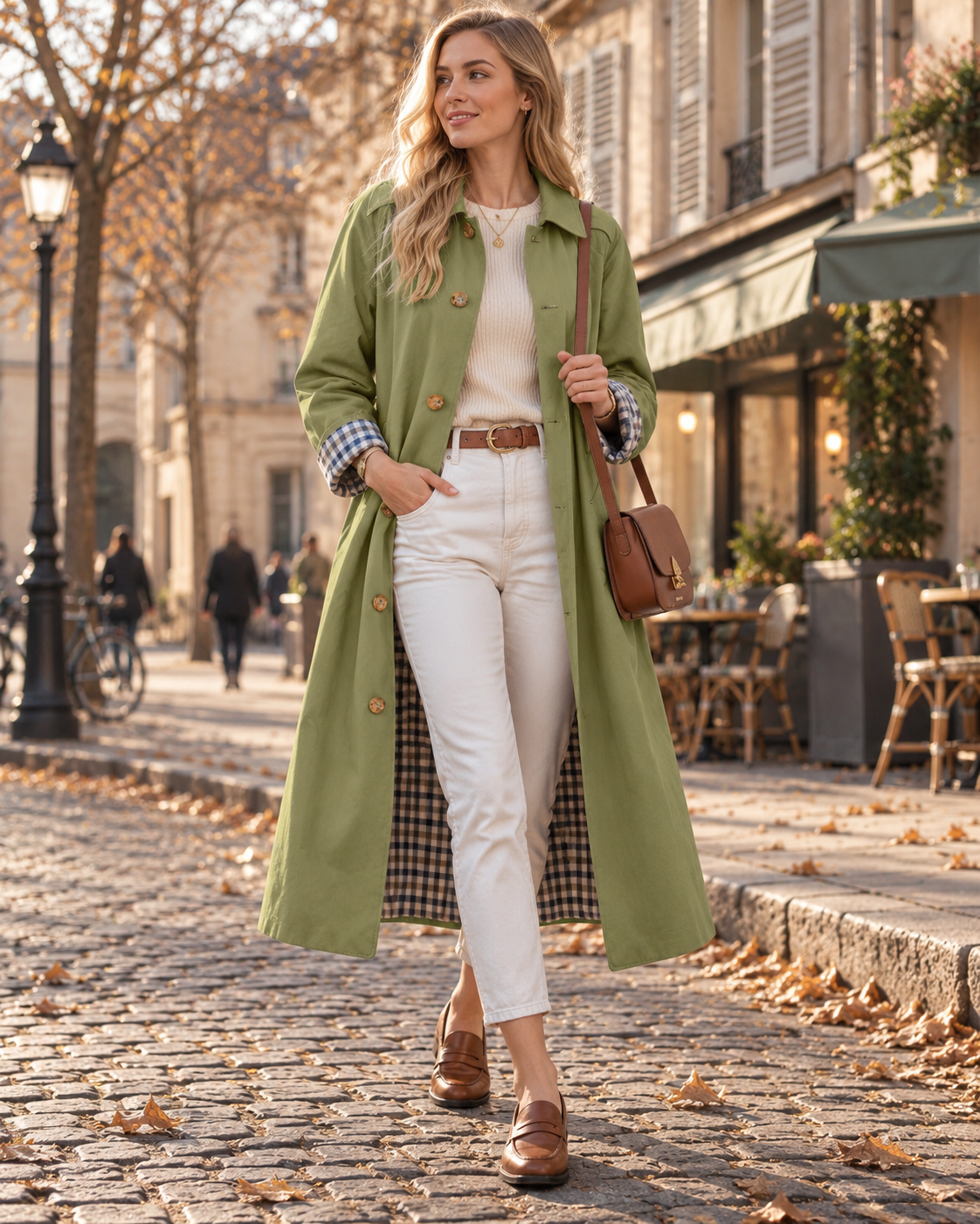 Gabardina Estrella para Mujer – Cierre de botones y Mangas largas