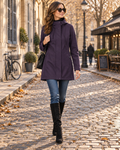 Chaqueta técnica Vega para Mujer – Con capucha, Suave y Bolsillos con cremallera