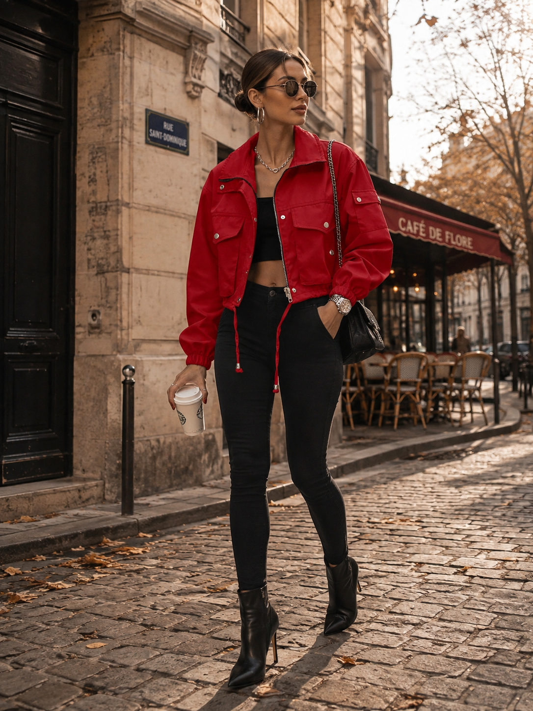 Chaqueta Celia para Mujer – Cremallera completa, Bolsillos prácticos y Cierre de cremallera