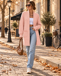 Cárdigan de punto Fátima para Mujer – Diseño abierto por delante, Bolsillos prácticos y Mangas largas
