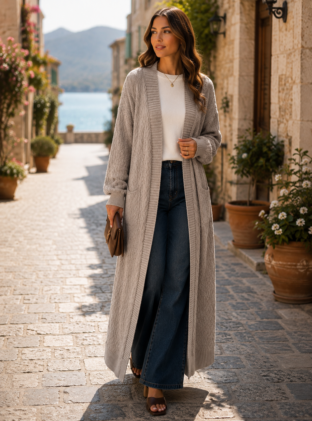 Cárdigan Isabel para Mujer – Suave, Diseño abierto por delante y Elegante