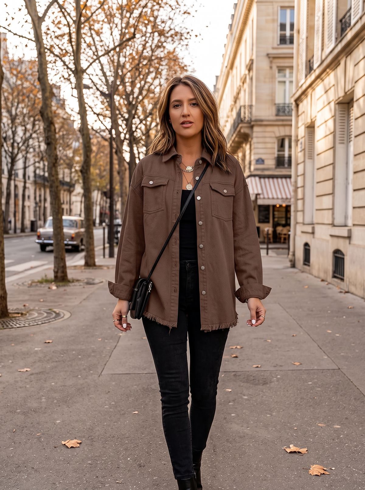 Chaqueta vaquera Teresa para Mujer – Corte boyfriend, Cierre de botones y Bolsillos prácticos