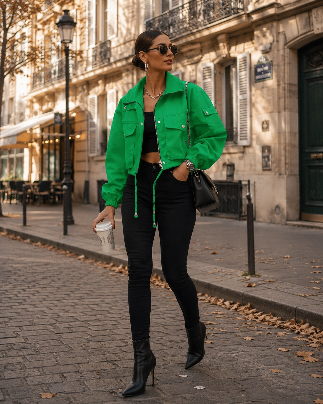 Chaqueta Celia para Mujer – Cremallera completa, Bolsillos prácticos y Cierre de cremallera