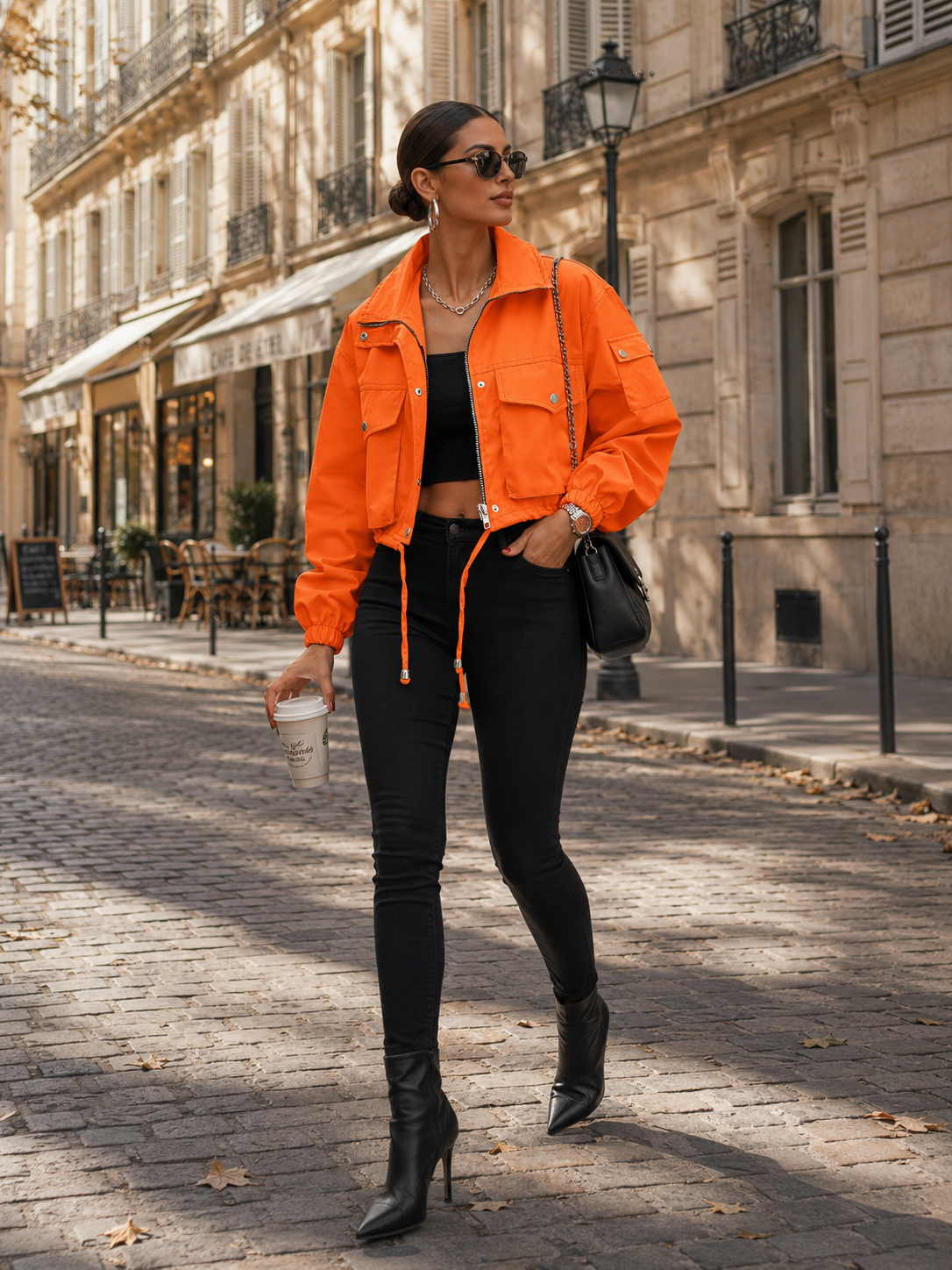 Chaqueta Celia para Mujer – Cremallera completa, Bolsillos prácticos y Cierre de cremallera