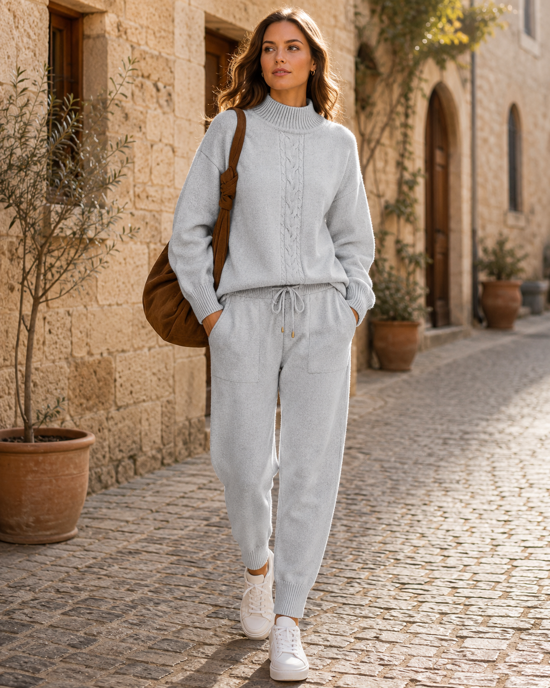 Conjunto de estar Sofía para Mujer – Punto afelpado, Punto suave y Cómodo