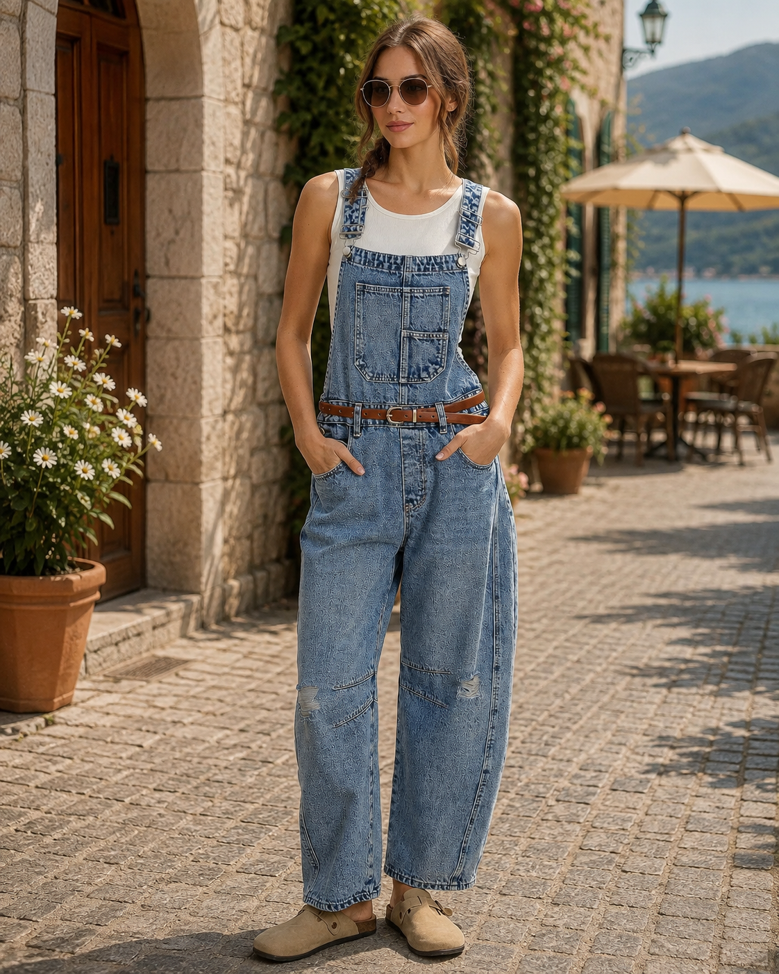 Conjunto Julia para Mujer – Pierna ancha, Bolsillos prácticos y Silueta relajada