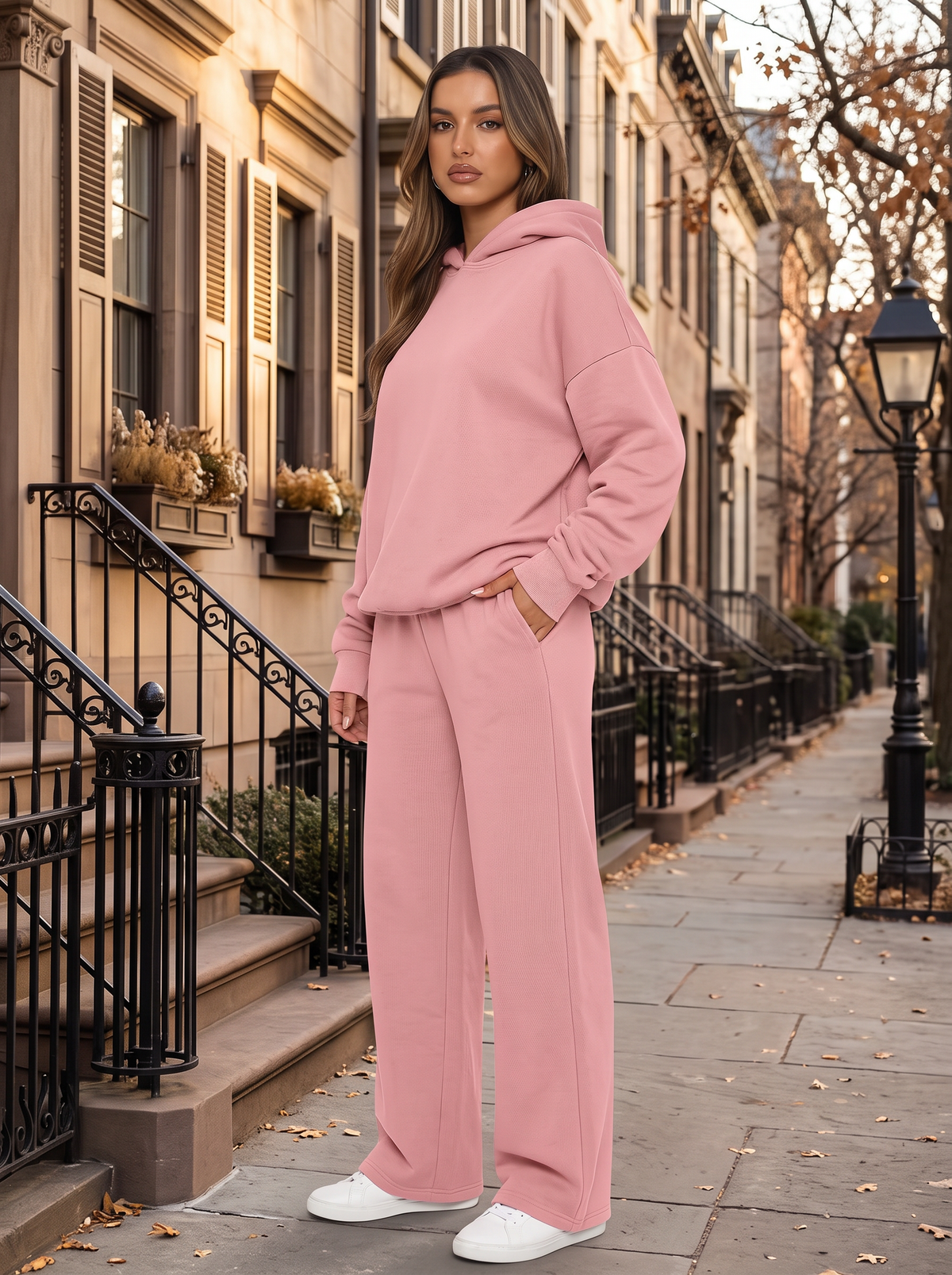 Sudadera con capucha Claudia para Mujer – Capucha, Pierna ancha y Corte holgado