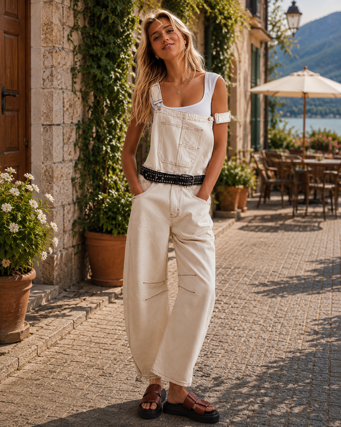 Conjunto Julia para Mujer – Pierna ancha, Bolsillos prácticos y Silueta relajada