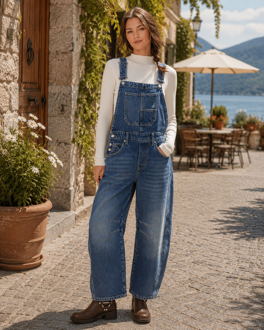 Conjunto Julia para Mujer – Pierna ancha, Bolsillos prácticos y Silueta relajada