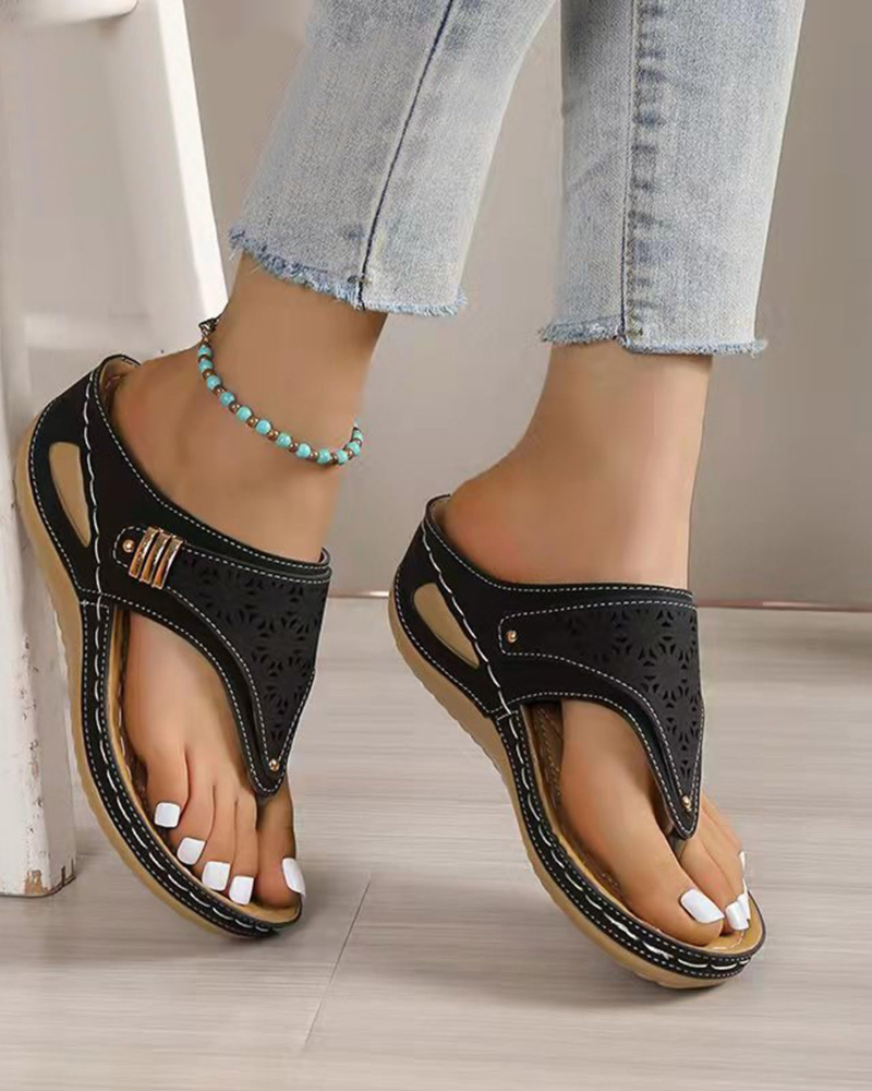 Ruby Sandalias Mujer Cuña – Flip Flops Ligeras, Cómodas y Slip-On