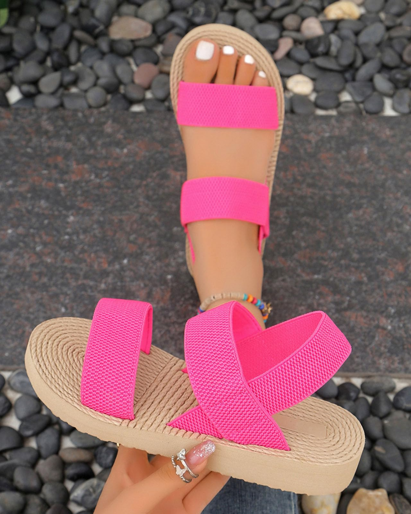Harper Sandalias Mujer Plataforma – Tejido Transpirable, Cuña Ligera y Cómoda