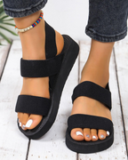 Harper Sandalias Mujer Plataforma – Tejido Transpirable, Cuña Ligera y Cómoda