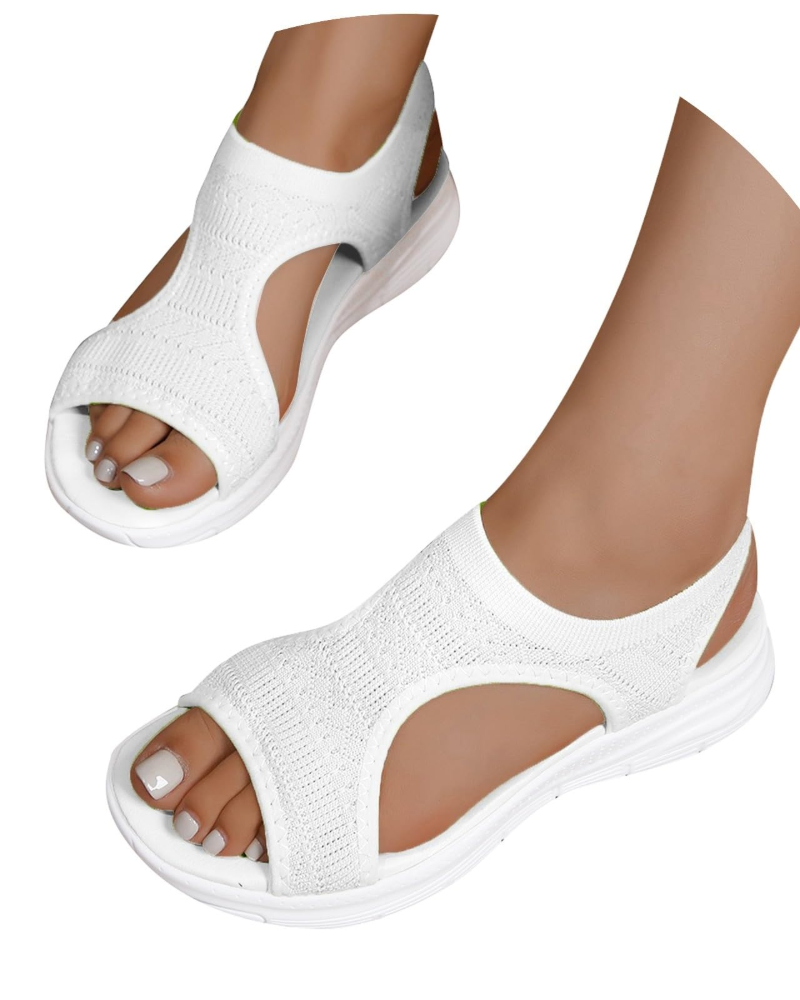 Piper Sandalias Tejidas Mujer – Punta Abierta, Suela Flexible y Diseño Ligero