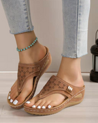 Ruby Sandalias Mujer Cuña – Flip Flops Ligeras, Cómodas y Slip-On