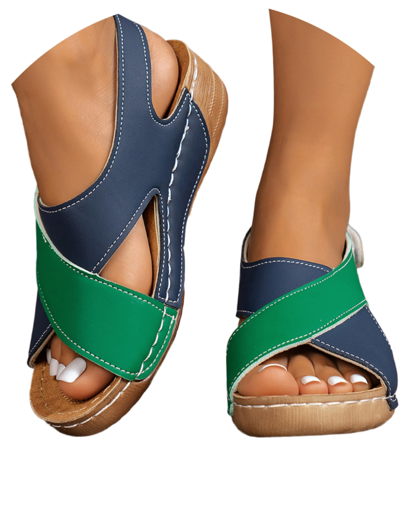 Layla Sandalias Plataforma Mujer – Cuña Ligera, Slingback Ajustable y Suela Antideslizante