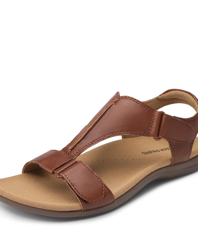 Hannah Sandalias Mujer T-Strap – Soporte de Arco y Suela Antideslizante
