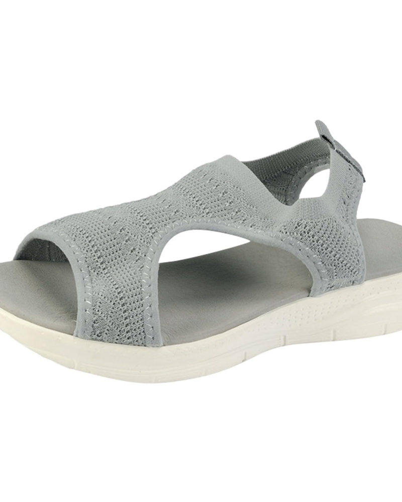 Piper Sandales Tissées Femme – Bout Ouvert, Semelle Flexible et Design Léger