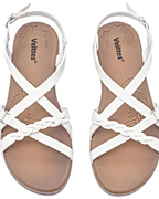 Naomi Sandales Plates Femme – Lanières Tressées, Sangle Ajustable et Semelle EVA