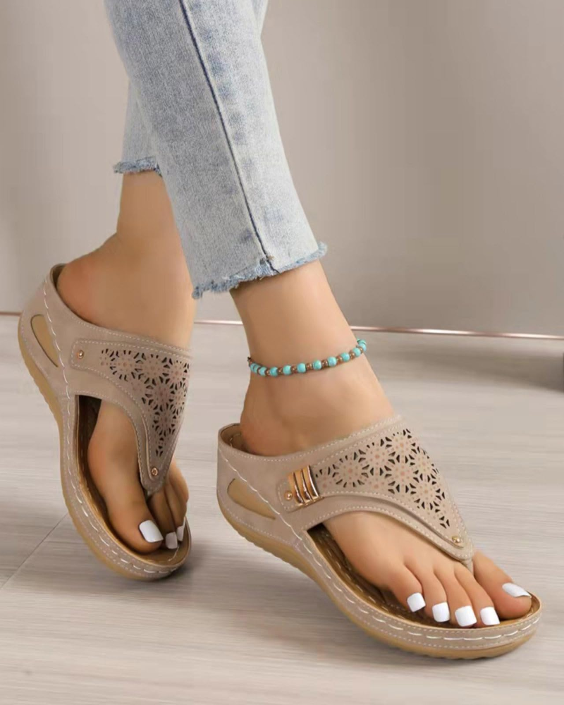 Ruby Sandalias Mujer Cuña – Flip Flops Ligeras, Cómodas y Slip-On