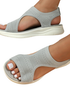 Piper Sandales Tissées Femme – Bout Ouvert, Semelle Flexible et Design Léger