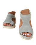 Piper Sandales Tissées Femme – Bout Ouvert, Semelle Flexible et Design Léger