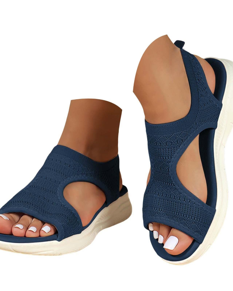 Piper Sandalias Tejidas Mujer – Punta Abierta, Suela Flexible y Diseño Ligero