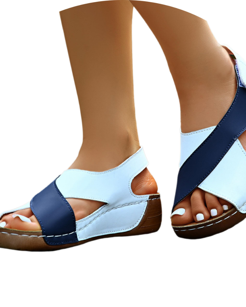Layla Sandalias Plataforma Mujer – Cuña Ligera, Slingback Ajustable y Suela Antideslizante