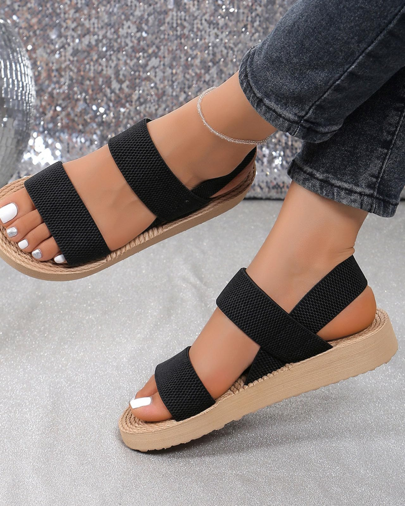 Harper Sandalias Mujer Plataforma – Tejido Transpirable, Cuña Ligera y Cómoda