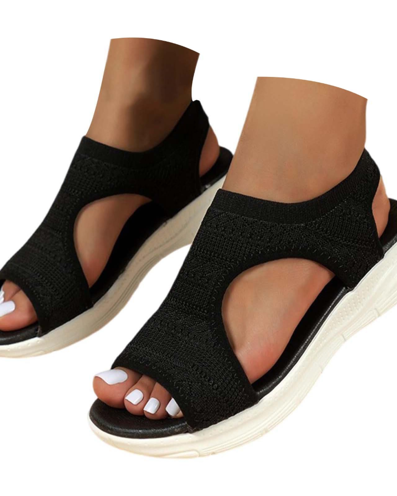 Piper Sandalias Tejidas Mujer – Punta Abierta, Suela Flexible y Diseño Ligero