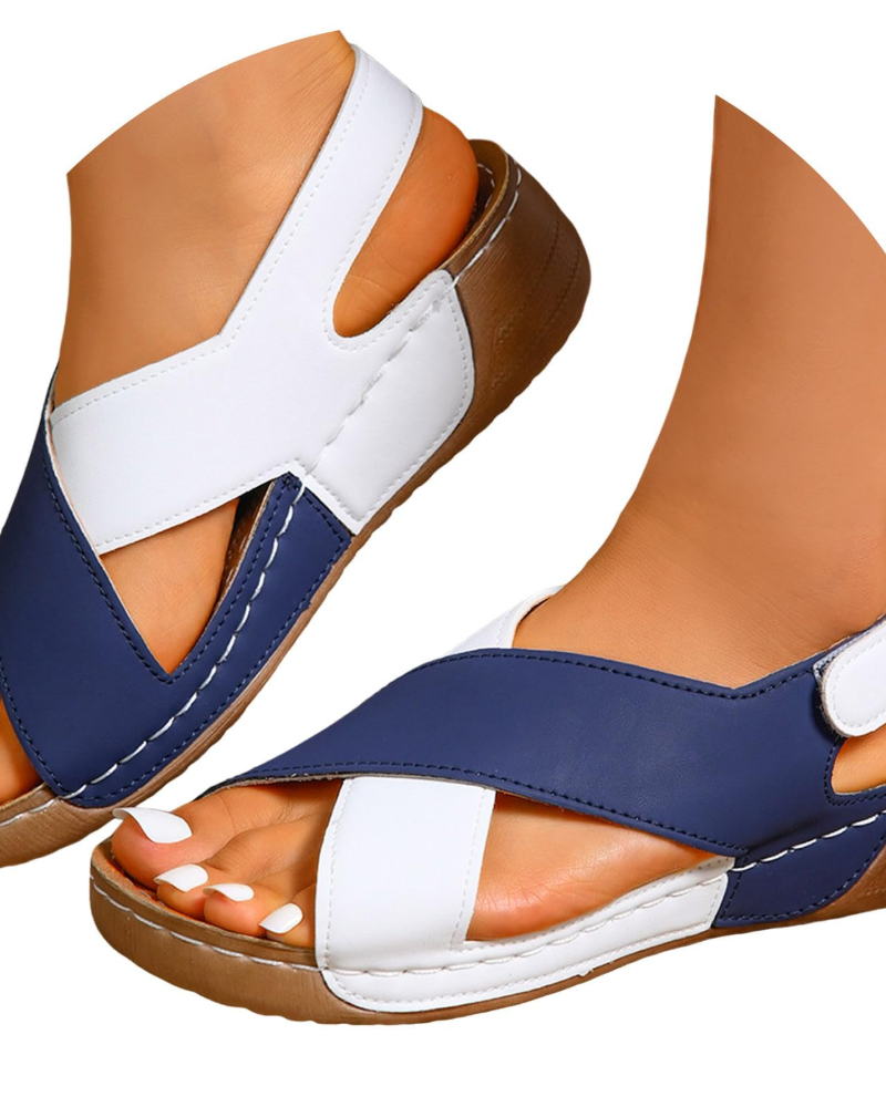 Layla Sandalias Plataforma Mujer – Cuña Ligera, Slingback Ajustable y Suela Antideslizante