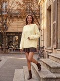 Suéter de punto trenzado Emilia para Mujer – Corte amplio, Mezcla de algodón y Silueta relajada