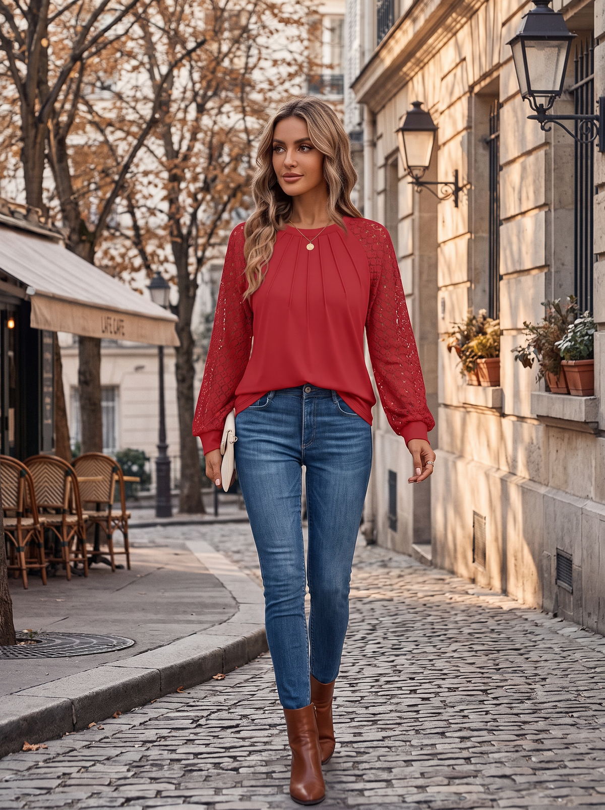 Blusa Valentina para Mujer – Cuello redondo y Corte cómodo