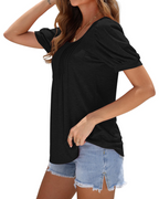 Ruby Top Túnica Mujer – Cuello Cuadrado, Mangas Abullonadas y Corte Suelto