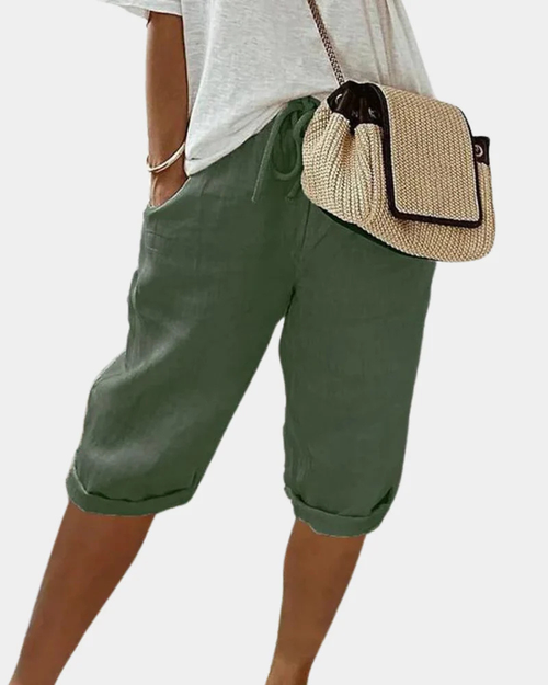 Brooke Women’s Shorts – Breathable Fabric, Elastic Waistband and Pockets