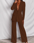 Felicity Traje Blazer 2 Piezas Mujer – Chaqueta Entallada y Pantalón Elegante