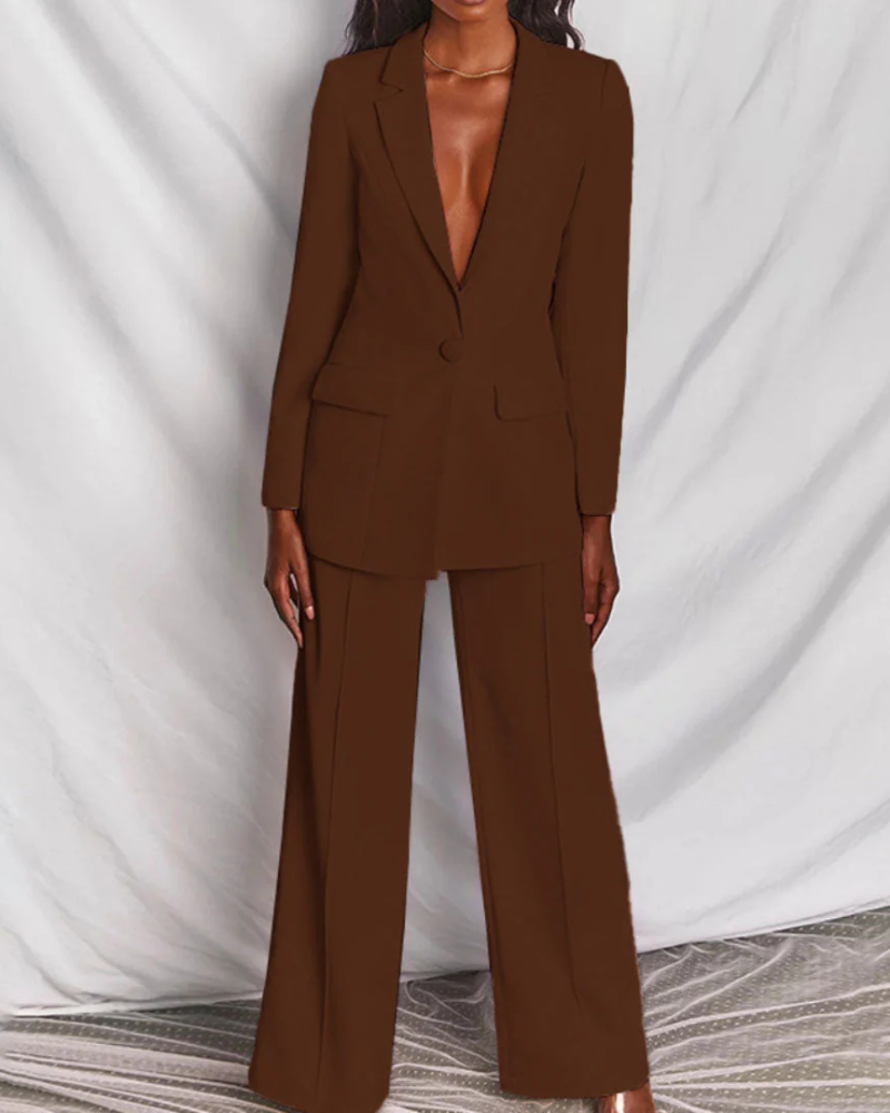 Felicity Traje Blazer 2 Piezas Mujer – Chaqueta Entallada y Pantalón Elegante