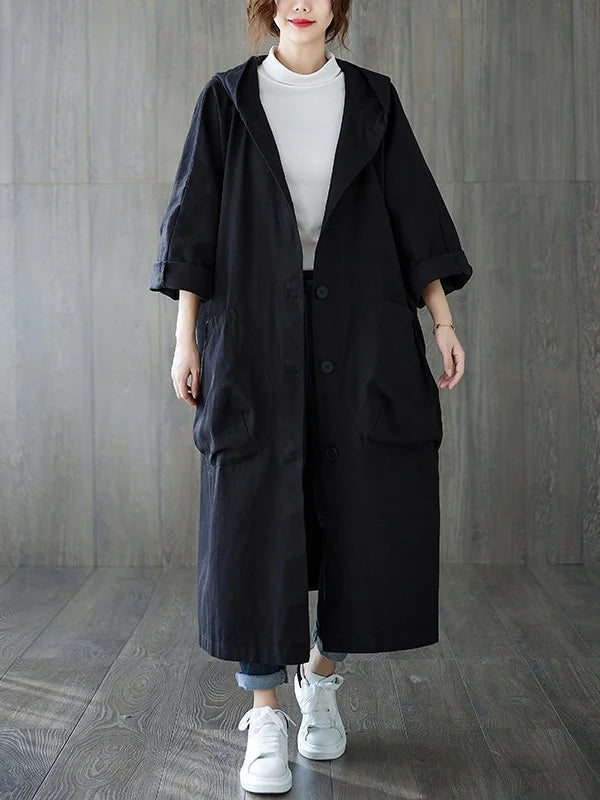 Gabardina Ofelia para Mujer – Con capucha, Corte elegante y Cómodo