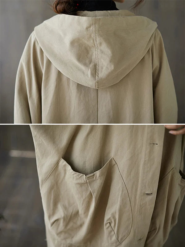 Gabardina Ofelia para Mujer – Con capucha, Corte elegante y Cómodo