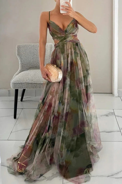 Bella Long Floral Dress for Women – Elegant, Flowing, Chic Summer Dress
