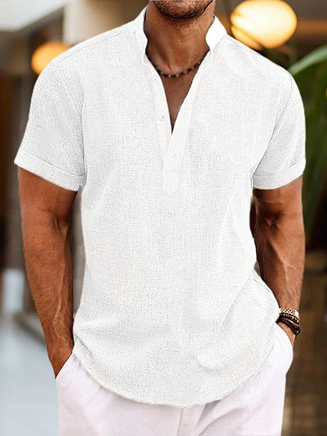 Camisa Emilio para Hombre – Manga corta, Mangas cortas y Suave