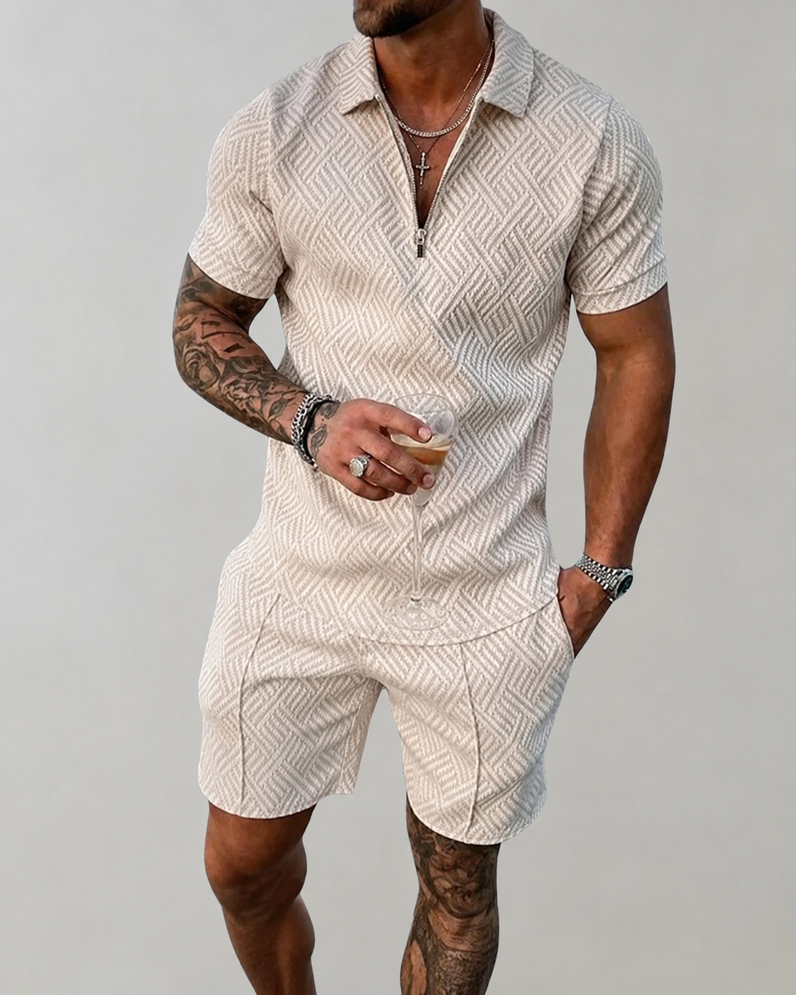 Oliver Conjunto de Verano Hombre – Algodón y Lino, Ligero y Transpirable