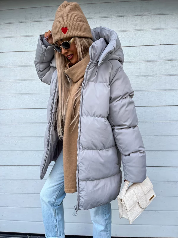 Abrigo de invierno Nadia para Mujer – Cómodo, Capucha y Cálido