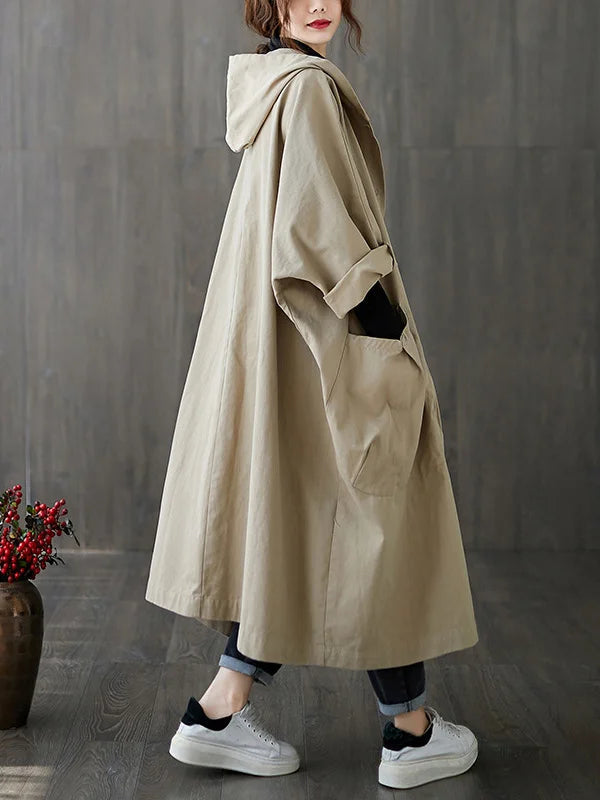 Gabardina Ofelia para Mujer – Con capucha, Corte elegante y Cómodo