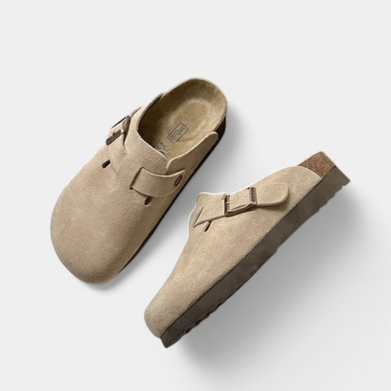 Marlowe Zuecos Mujer – Hebilla Ajustable, Diseño Slip-On y Comodidad Diaria