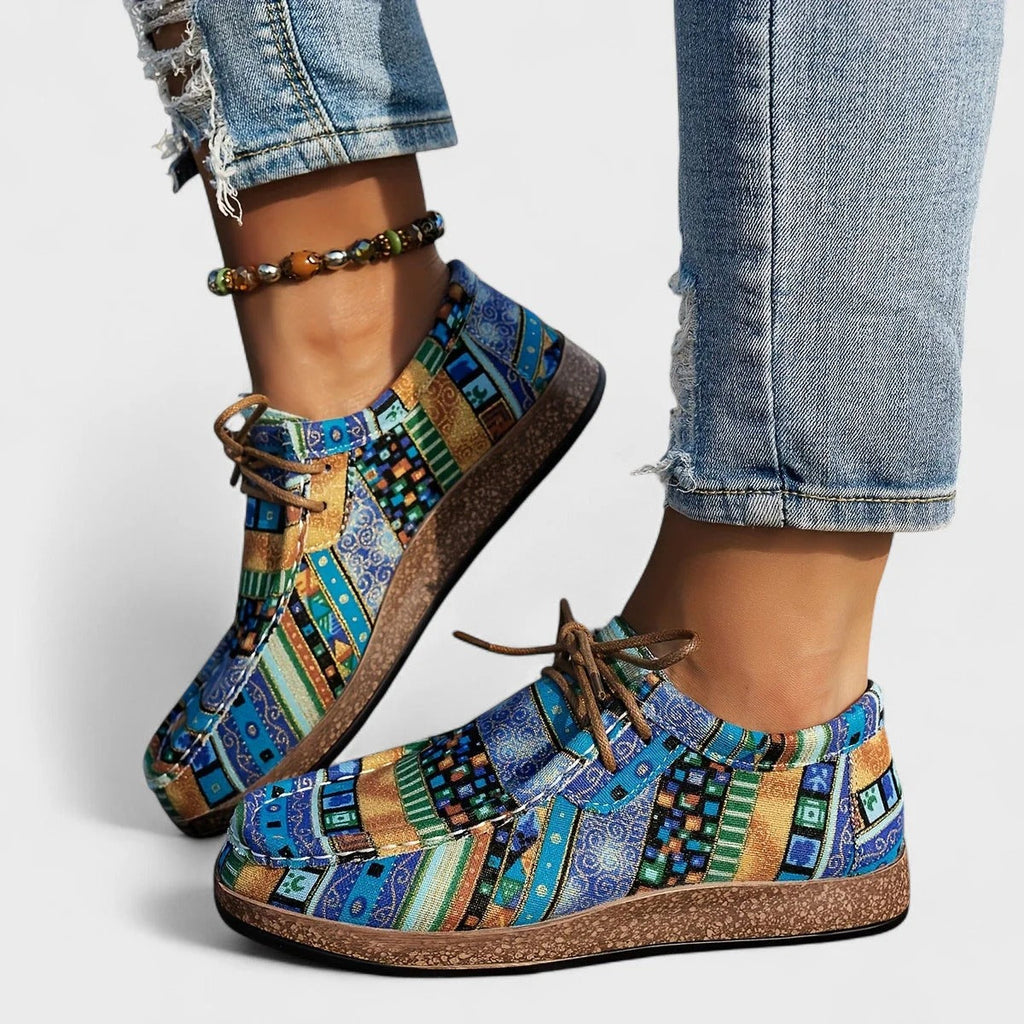 Alison Zapatillas Casual Mujer – Diseño Artístico, Ligeras y Suela con Agarre