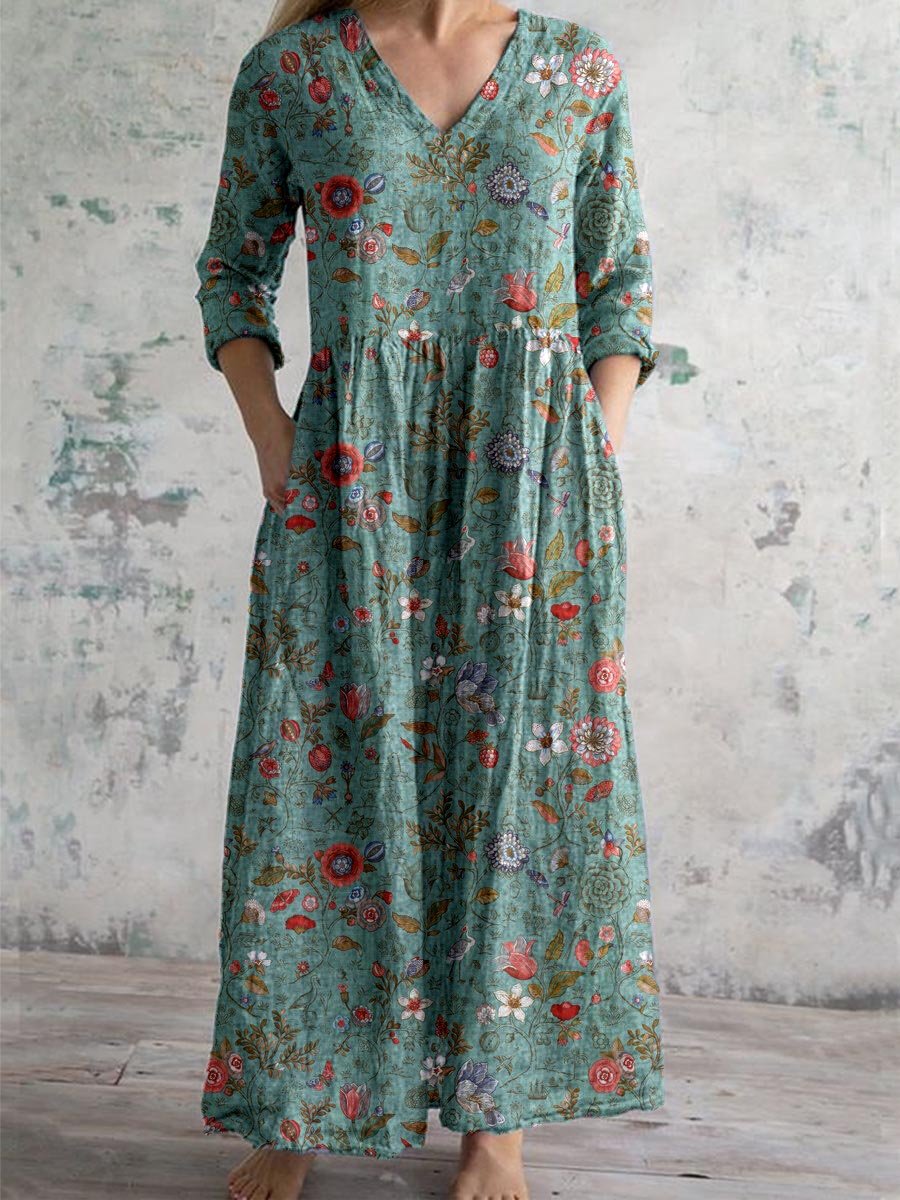 Astrid Robe fleurie pour femme – Robe élégante invitée mariage été
